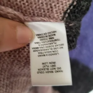 En Creme Under the Stars Womens Sweater Sz M Fuzzy Colorblock Indie Y2K Cozy thumbnail 8