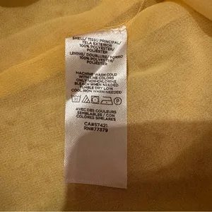Ann‎ Taylor Yellow Orange Floral Long Sleeved Shirred Yoke Blouse Sz XL NEW thumbnail 6