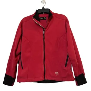 Mountain Hardwear red fleece zipper jacket‎ women’s size 8 thumbnail 1
