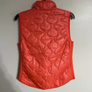 J‎ Crew Vest Women's Small Pink Full Zip Inner Pockets Coral Puffer Sleeveless thumbnail 13