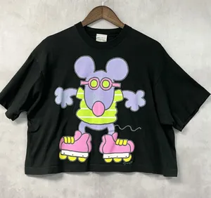 Free Style Vintage 1992 Graphic Tee OSFA Roller Skate Mouse Single Stitch Boxy thumbnail 1