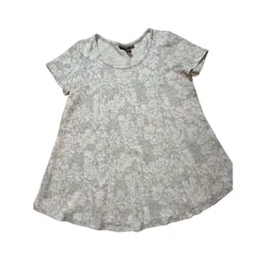 A Pea in the Pod Maternity Grey floral‎ top sz S thumbnail 1