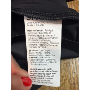 Spanx NWT Activate Long Sleeve Top Black Crew Neck Pleated Back 51043R Small thumbnail 6