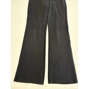Nike Women Dri-FIT Yoga Pants | Wide Leg Black Athletic Lounge | Medium thumbnail 2
