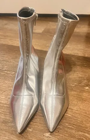 Nordstrom NEW Metallic Booties thumbnail 1
