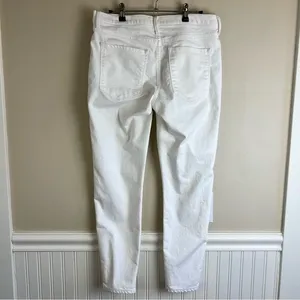 Banana Republic Premium Denim White Skinny Jeans Size 30 Ankle thumbnail 3