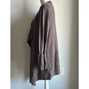 Moth by Anthropologie Wool and Cashmere Blend Plum Purple Cardigan Size M thumbnail 3