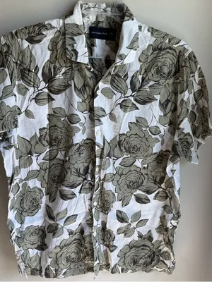 Abercrombie & Fitch Floral Button Front Top XXL thumbnail 1