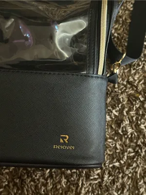 Reiavel Black Clear Top Cosmetic Crossbody Bag thumbnail 3