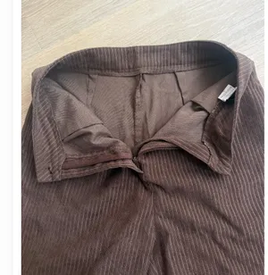 SHEIN Brown Ribbed High-Waisted Wide-Leg Pants Size M / US 6 thumbnail 5