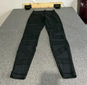 lululemon Wunder Under Black High Rise Ankle Leggings Stretch High Times Sz 8 thumbnail 1
