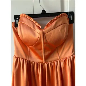 Revelry Strapless Sweetheart Gown in Orange Women's Size 10 thumbnail 2