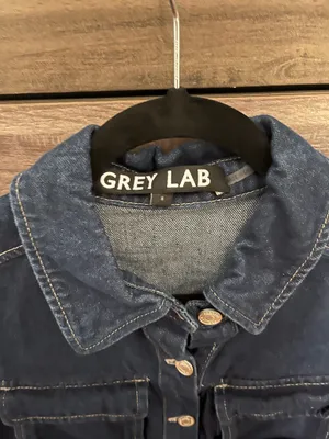 Grey Lab Denim Vest and Pleat Skirt thumbnail 3
