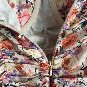 For Love And Lemons Multi-Color Floral Gardenia Mini Dress. Size Medium thumbnail 12
