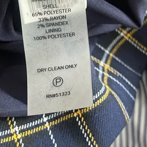 Court and Rowe Navy Peak‎ Lapel Check Plaid Blazer thumbnail 9