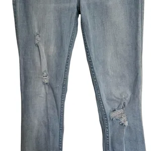 Hollister Jeans Women's 23 Blue Ultra High Rise Skinny Distressed Stretch Denim thumbnail 10