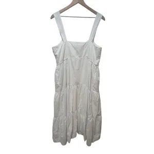 Madewell Suzette Tier Midi Dress 16 White Cotton Button Front Cottagecore Bridal thumbnail 3