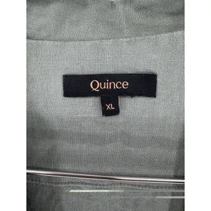 Quince Linen Shirt Women’s XL Sage Green 100% European Linen Short Sleeve Boxy thumbnail 4