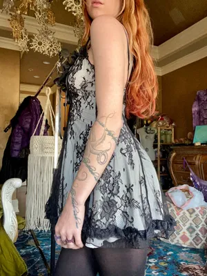 Lace Lolita Mini Dress Unique Small thumbnail 3