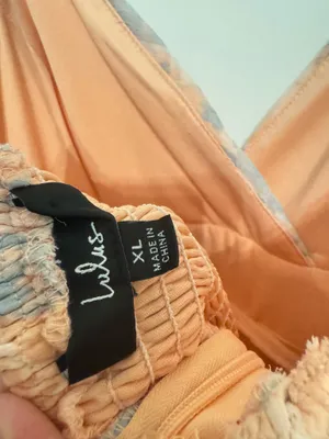 Lulus Exceptional Sweetness Peach Floral Chiffon Pleated Maxi Dress Size XL thumbnail 6