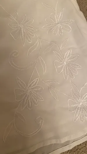 White Embroidered Shorts thumbnail 2