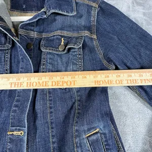 Carhartt Jacket Trucker Brewster Dark Wash Denim Jacket Womens Medium Western thumbnail 4