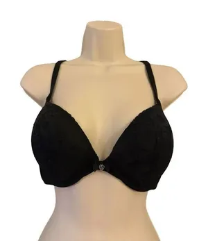 Victoria's Secret body by Victoria Bra Black Push Up Underwire Convertible 36D thumbnail 1