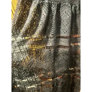 BRASS & ROE Black Romantic Gothic Eyelet Lace Midi Dress XS thumbnail 4