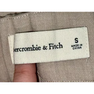 Abercrombie & Fitch Tan Beige Tailored Wide Leg Dress Pants Trousers Womens Sz S thumbnail 4