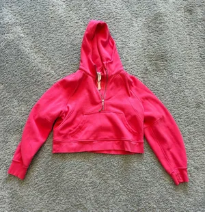 Hot Pink Lululemon Cropped Scuba thumbnail 1