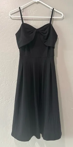 Yathon Black Spaghetti Strap Dress Size M thumbnail 1