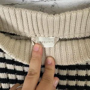 Altar’d State Knit Horizontal Stripe Maxi Skirt thumbnail 4