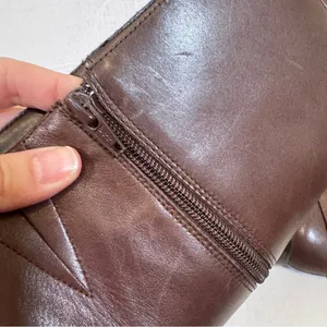 Ralph Lauren Brown Leather Riding Boots Womens 10 Knee High Fall Old Money thumbnail 4
