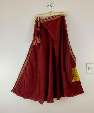 Reversible Maxi Wrap Skirt BINS211 thumbnail 2