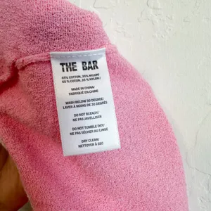 The Bar | Carter Terry Cloth Tank & Wide Leg Sweatpants Set in Pink | Med/Large thumbnail 13