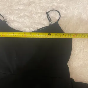 Express black mini dress adjustable spaghetti straps woman’s medium thumbnail 7