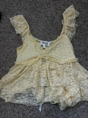 Babydoll top Yellow thumbnail 1