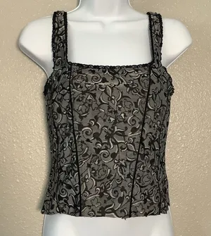 Y2K Dark Feminine Romantic Whimsigoth Regencycore Victorian Tapestry Corset S‎ thumbnail 1