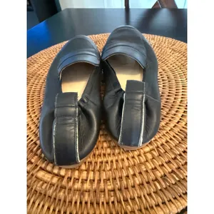 Everlane‎ The Day Loafer Black Leather Elastic Heel Flat Made in Italy Womens thumbnail 6