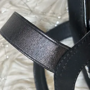Mochi‎ Black Women's Synthetic Sandals 2” Size 39 thumbnail 10