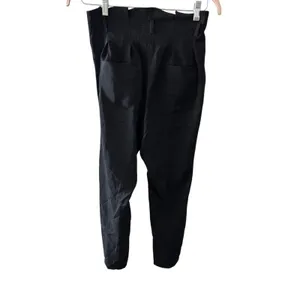 One Teaspoon Sz Small Black High Rise Skinny Fit Pleated Paperbag Trouser Pants thumbnail 3