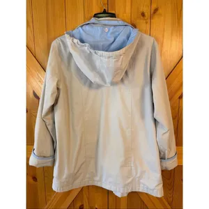VTG Mackintosh New England Light Tan Lightweight Hooded Jacket Size Medium (7031 thumbnail 9