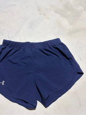 Under Armour Navy Women's Athletic Running Shorts small thumbnail 3
