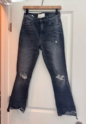MOTHER Denim Ankle Jeans Insider Crop thumbnail 1