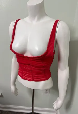 Free People All I think about brami red XS thumbnail 1