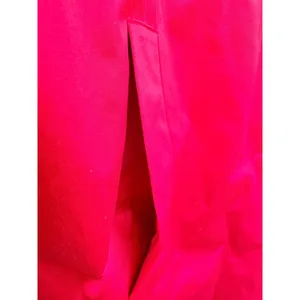 Calvin Klein Dopamine Red Single Breasted Trench Coat‎ Geometric Lining Size L thumbnail 4