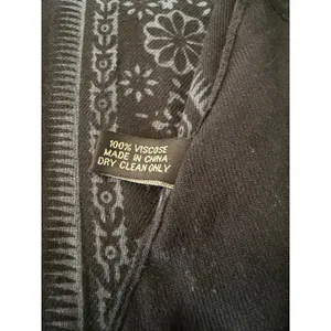 Saachi Viscose Black Floral Pashmina Shawl Scarf Fringe Boho Wrap Oversize Large thumbnail 4