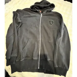 Men’s Puma Black Full Zip Ferrari Brand Hoodie Embroidered Size Medium Licensed thumbnail 2