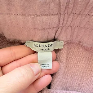 AllSaints Lucia Jogger Women Size Small Pink Mauve Cotton‎ Sweatpants WP059U thumbnail 3