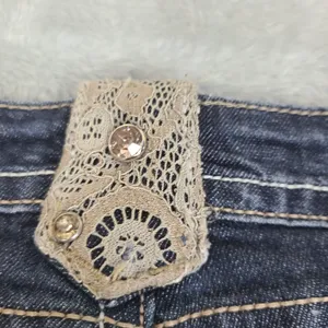 Grace in LA Womens Size 7M Easy Fit Denim Jeans BLue Size 7M Embroidered Jeweled thumbnail 14